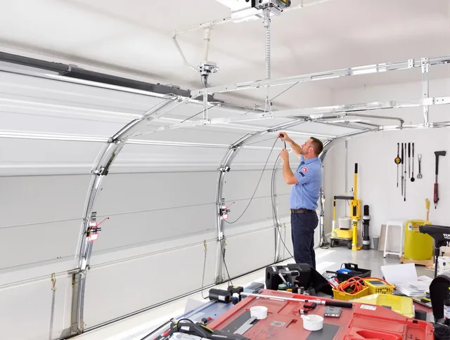 Garage door cable repair service by Cleveland Heights Garage Door Repair in Cleveland Heights