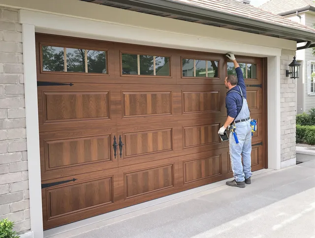 Custom garage door showcase by Cleveland Heights Garage Door Repair in Cleveland Heights