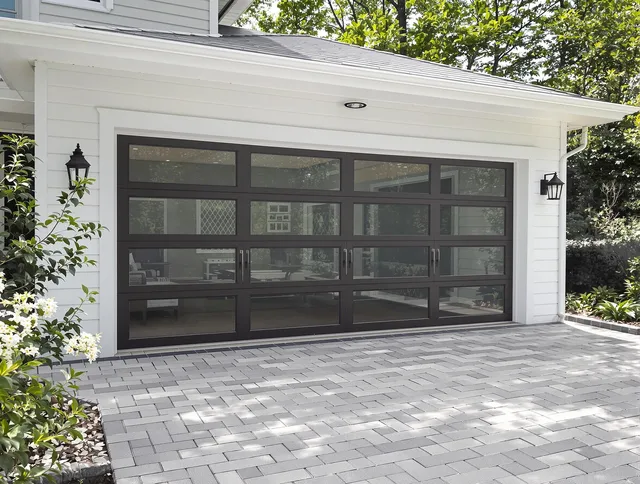 Cleveland Heights Garage Door Repair design specialist presenting custom garage door options to Cleveland Heights homeowner