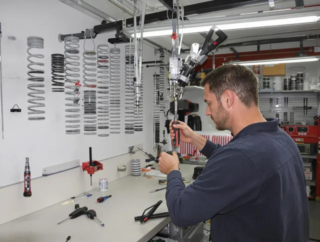 Cleveland Heights Garage Door Repair safety certified technician performing precision spring replacement in Cleveland Heights